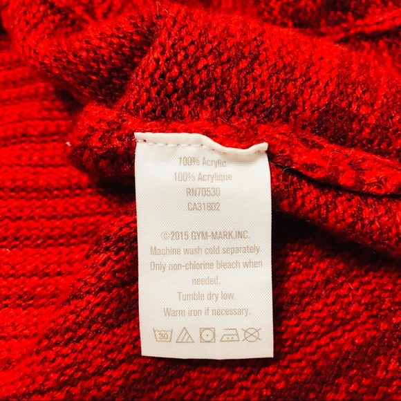 Crazy 8 Red Knit Sweater Dress - Girls 7-8 - Picture 3 of 4